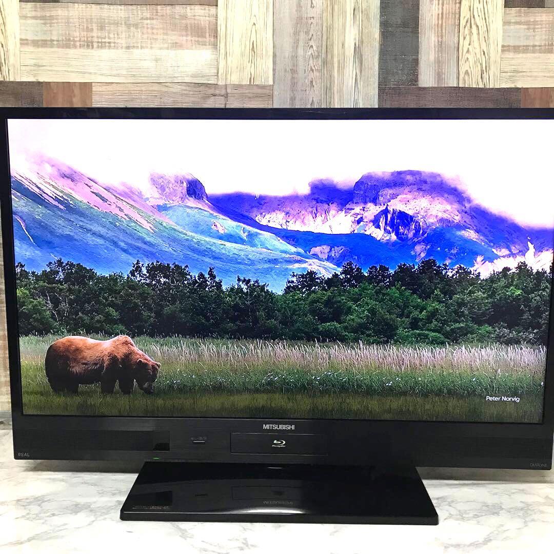 チェリーさん専用全国送料込 三菱電機39型液晶TVブルーレイ＆HDD搭載ダビング 動作品】三菱電機39V型HDD&ブルーレイ搭載テレビ録画ダビング機能付き