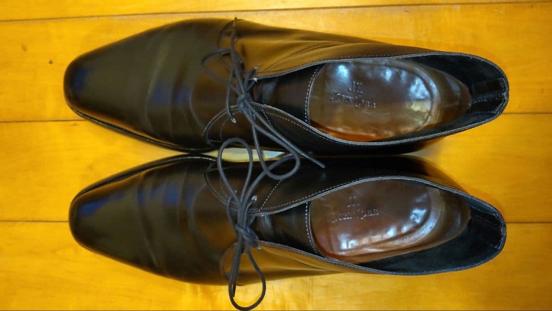 c*9様 美品ジョンロブ ロムゼイ 8.5E 8000ラスト ブラック チャッカ