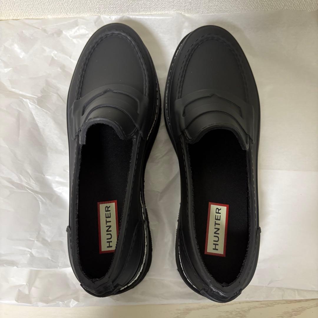 1回着用】Hunter レインローファー 23㎝ - メルカリ