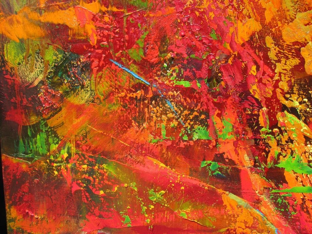 大澤哲郎「untitled to-485」F80号アクリル,変幻自在な複合技法