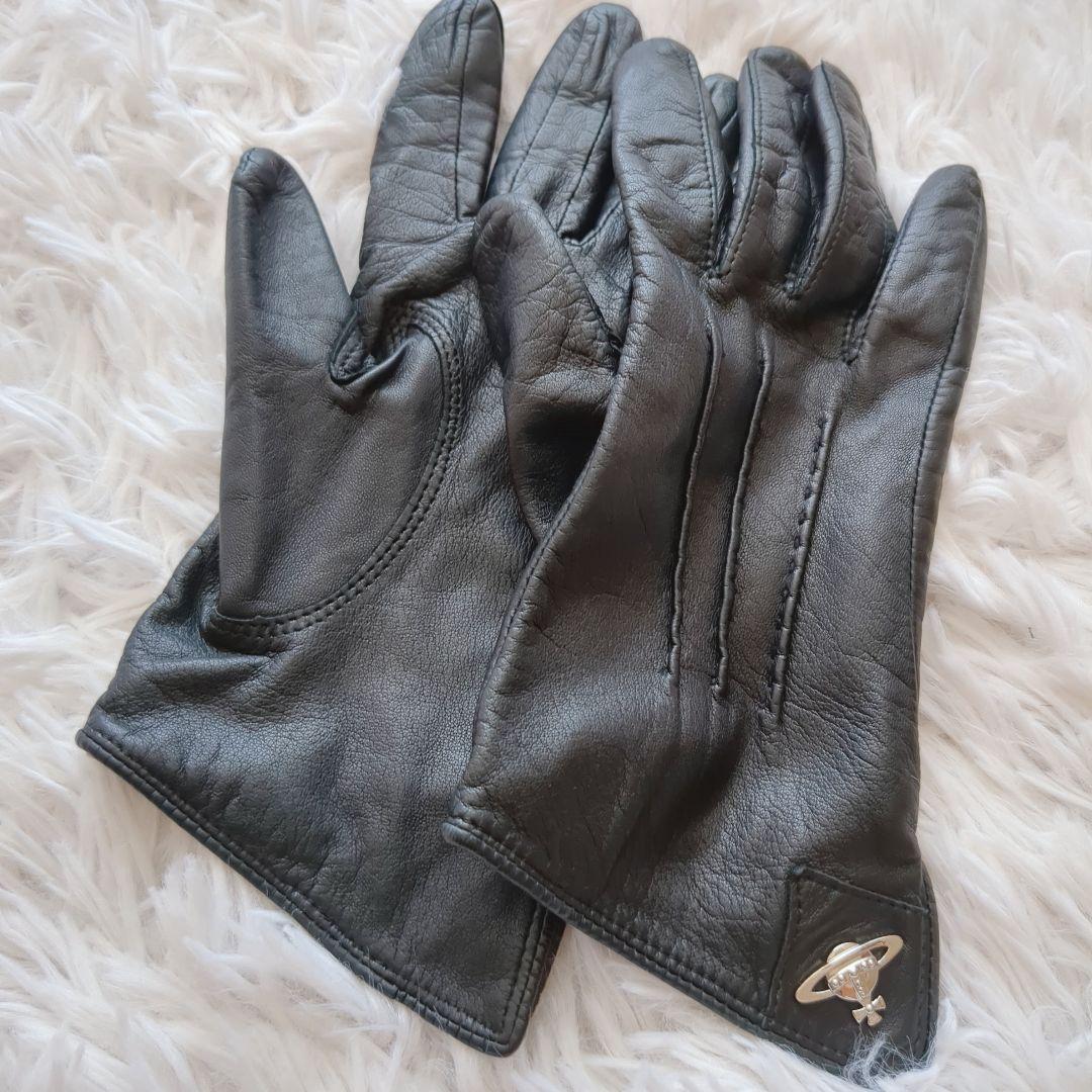 Vivienne Westwood ヴィヴィアンウエストウッド 羊革手袋 オーブ