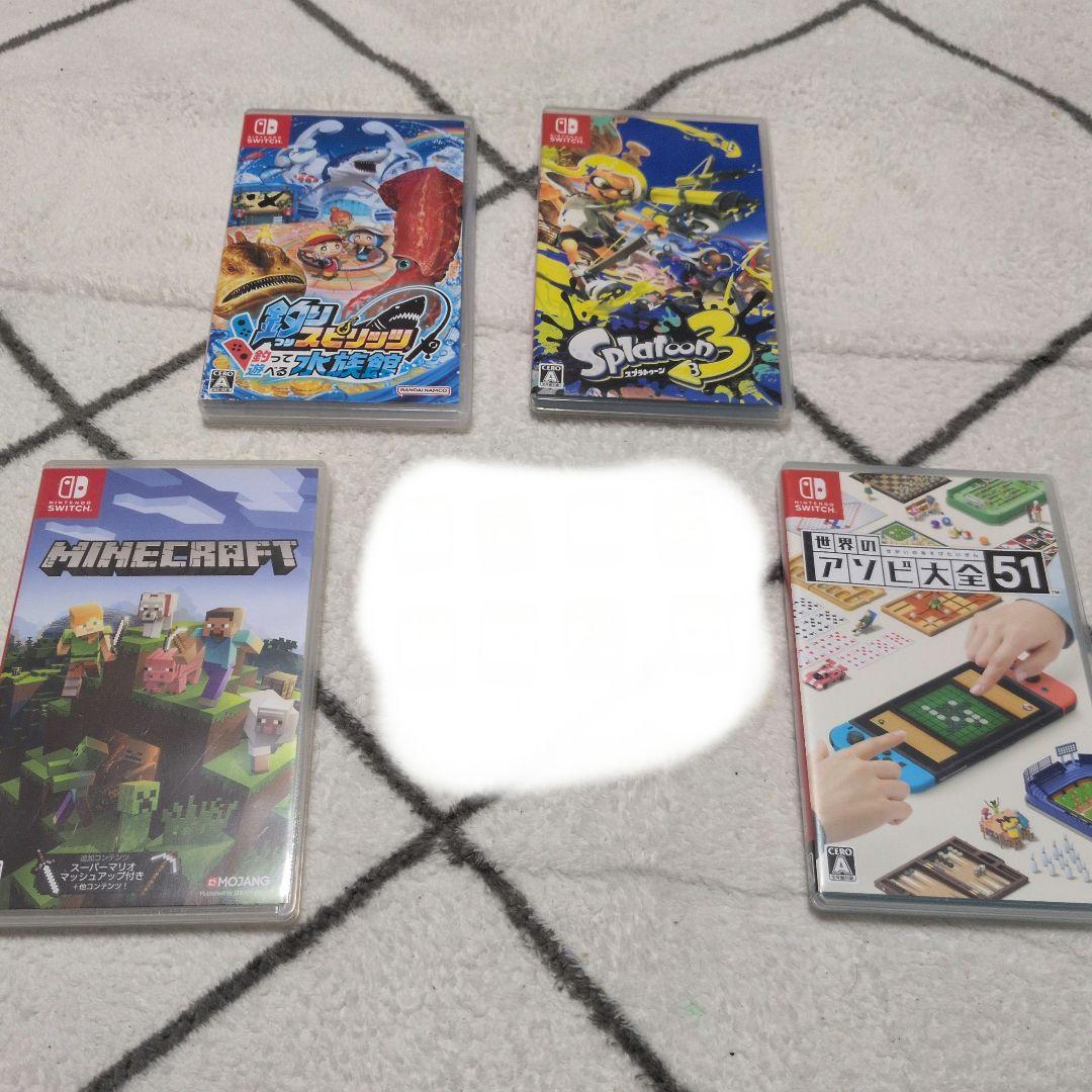 switch　ソフト　スプラトゥーン3　　マイクラ　アソビ大全　釣りスピ switch ソフト スプラトゥーン3 マイクラ アソビ大全 釣りスピ - メルカリ