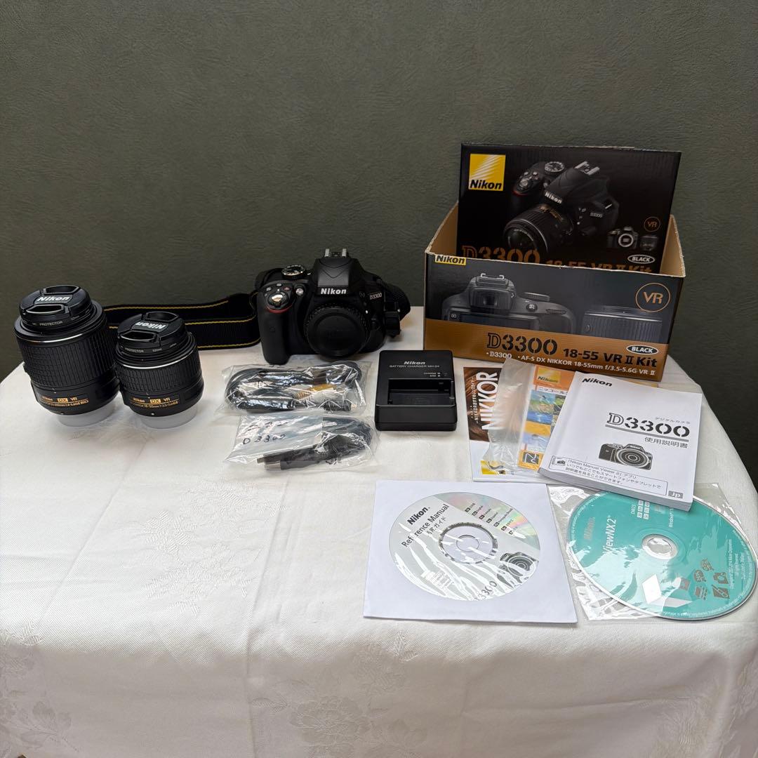 Nikon D3300 デジタル一眼レフカメラ ダブルズームレンズキット　美品 Amazon | Nikon デジタル一眼レフカメラ D3300 ダブルズームキット2