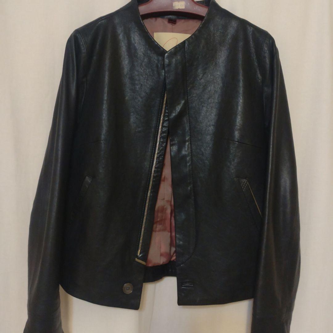 パラスパレス ラムレザー ノーカラージャケット - メルカリ