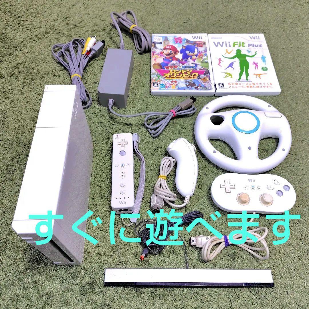 動作確認済】wii 本体 一式 ソフト セット ② - メルカリ