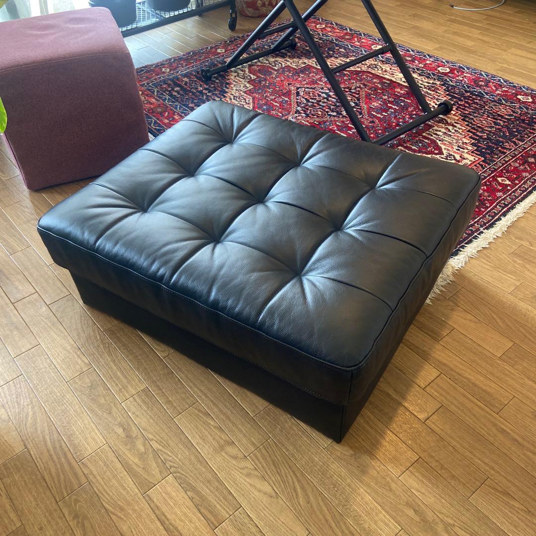 美品　IKEA LANDSKRONA オットマン　イケア　① ランズクローナ LANDSKRONA ランズクローナ オットマン, グンナレド ダークグレー