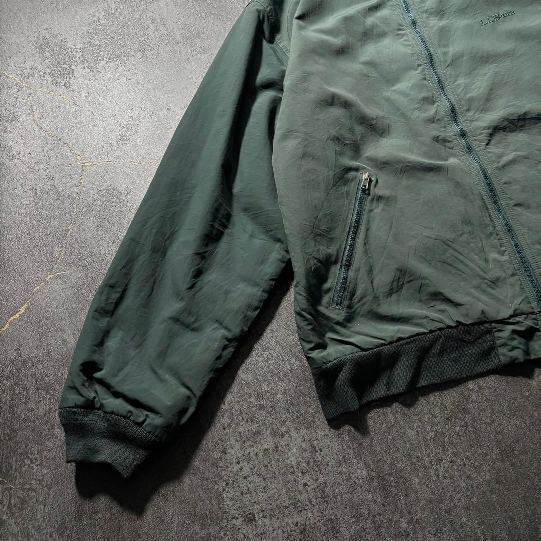 L.L.Bean エルエルビーンウォームアップジャケットグリーンフリース古着XL