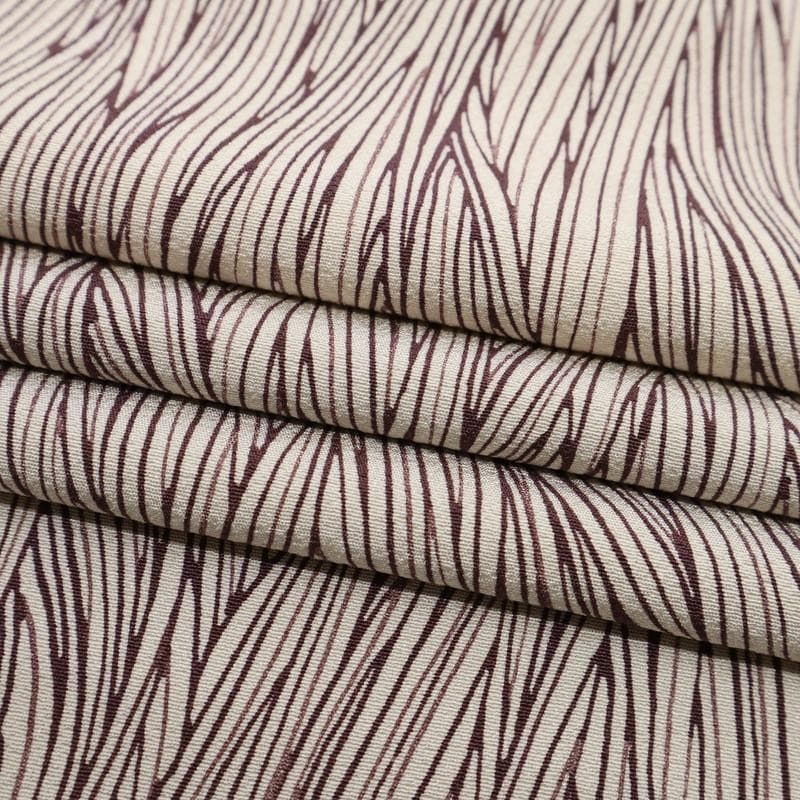 《タイガー★長尺■中形堰出し小紋■細やかフランス縞淡いベージュKY1-6》