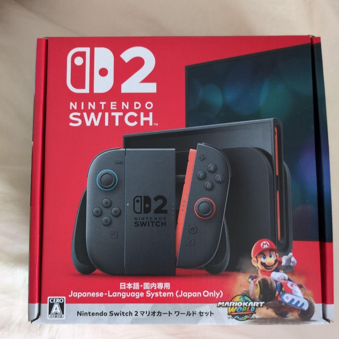 Nintendo Switch2　本体　マリオカートワールドセット　スイッチ2 Amazon.co.jp: Nintendo Switch 2(日本語・国内専用) マリオカート