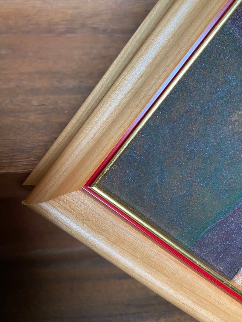 日本画「埴輪」岩絵具　谷本昌彦