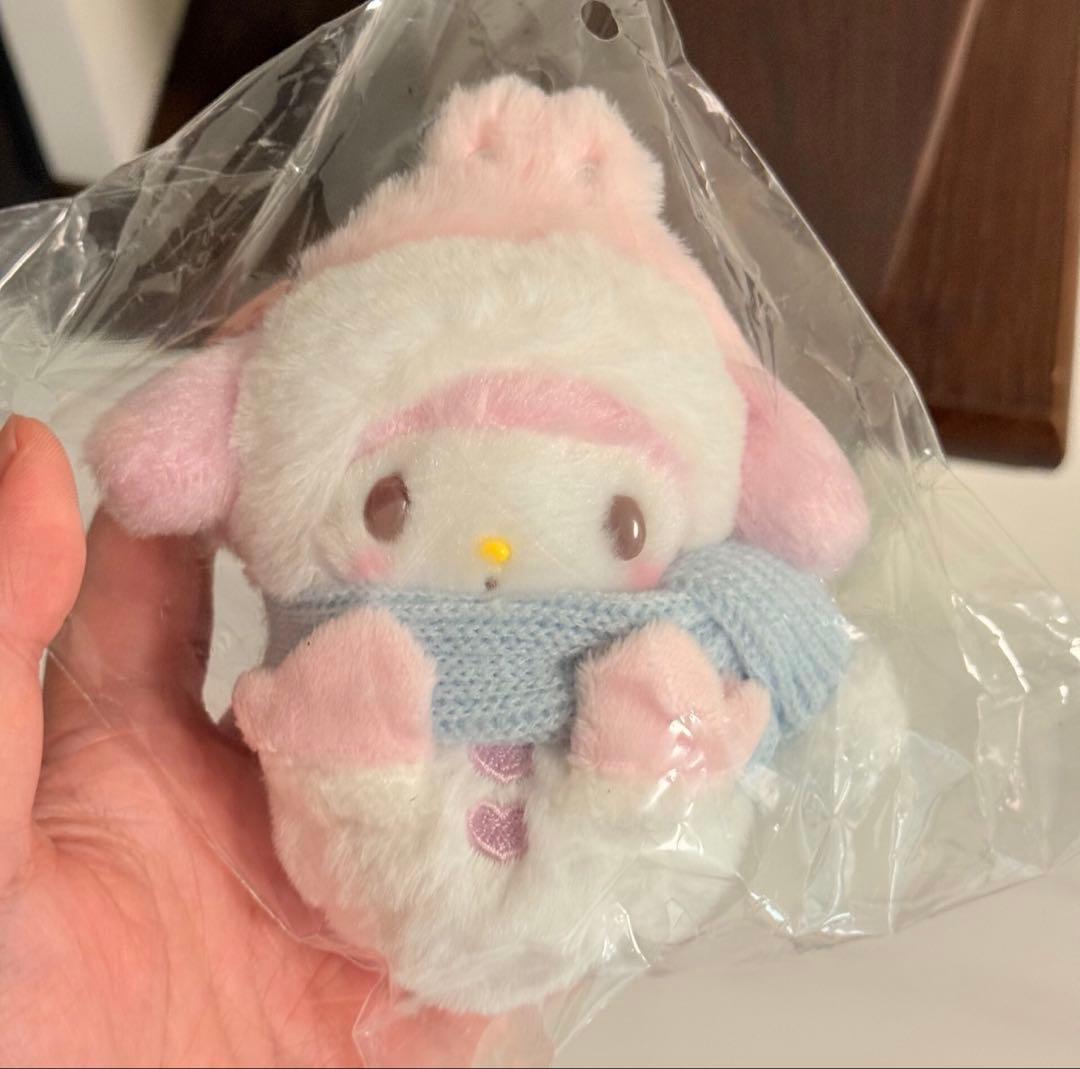 中国限定 Sanrio 雪だるまシリーズ マイメロディ　ぬいぐるみ マイメロディ - マイメロディ ぬいぐるみ 2WAY 雪だるま 鏡餅の通販 by