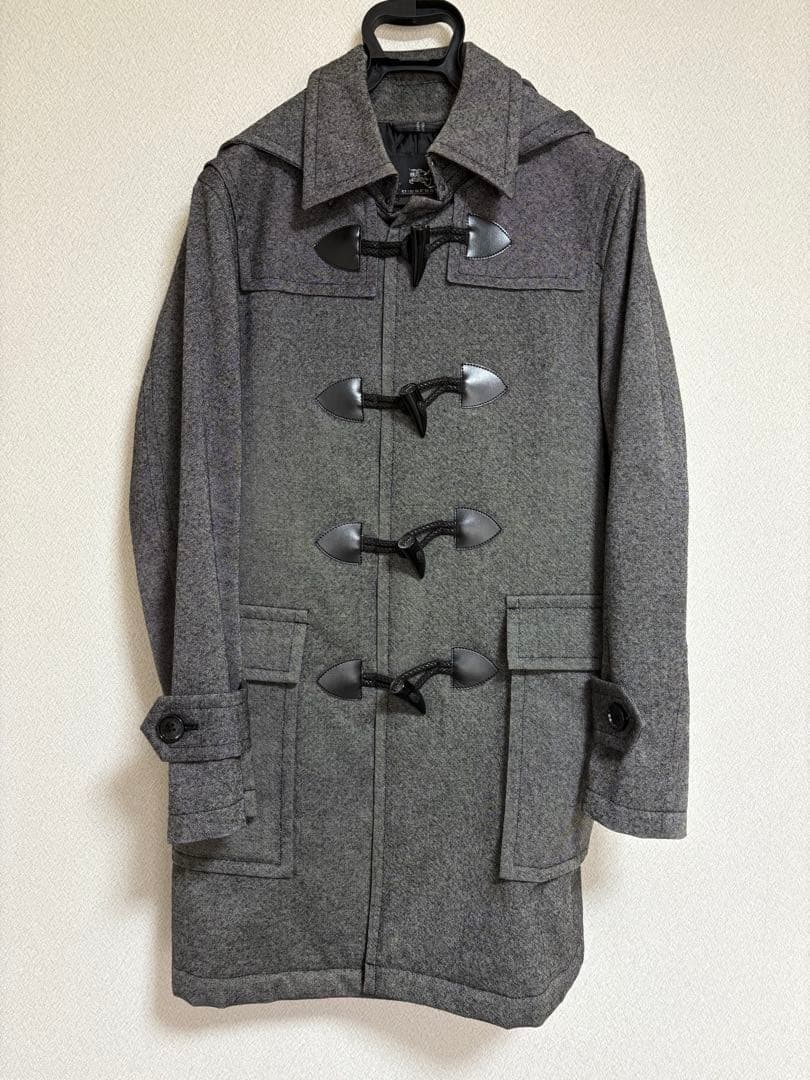 Burberry Black Label グレー ダッフルコート 中古・古着通販】BURBERRY BLACK LABEL (バーバリーブラックレーベル