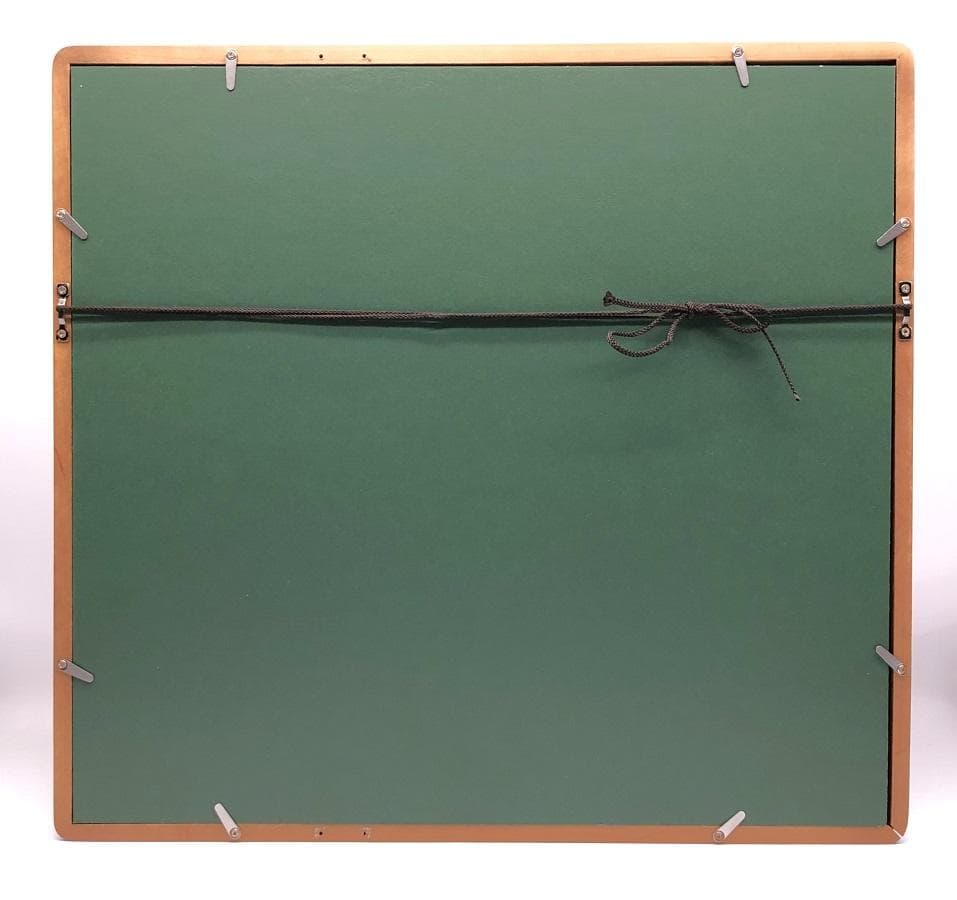 棟方志功 肉筆色紙画 】画題「金沢八景」巴里爾第百九十二号鑑定證