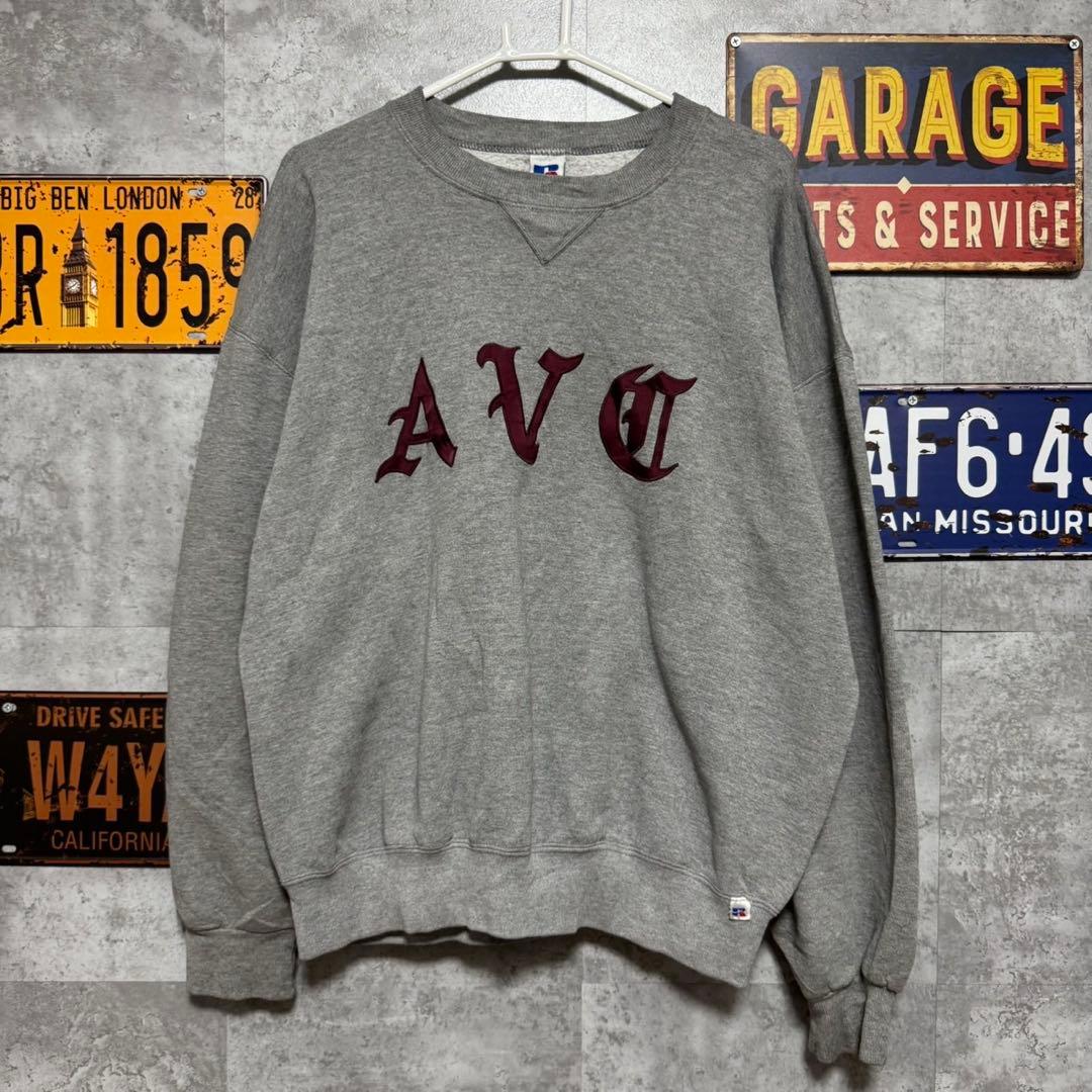 90s USA製 Russell Athletic AVC スウェット 前V - メルカリ