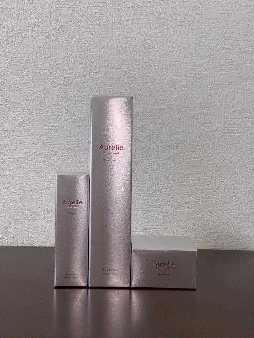 ⚪︎Aurelieオレリー 化粧水 &美容液&クリーム3点セット - メルカリ