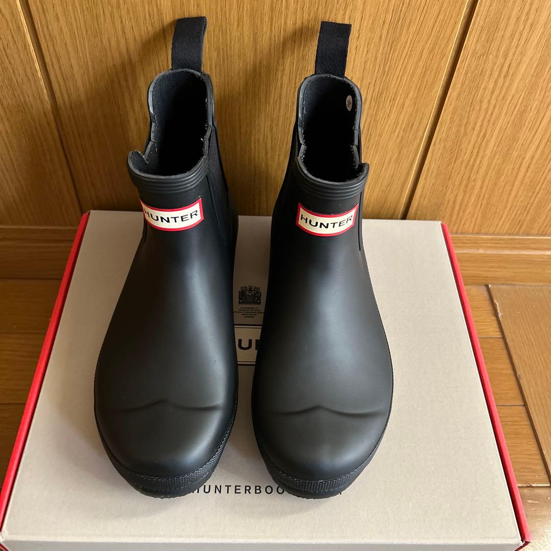 HUNTER ブラック ショートブーツ 36 - メルカリ
