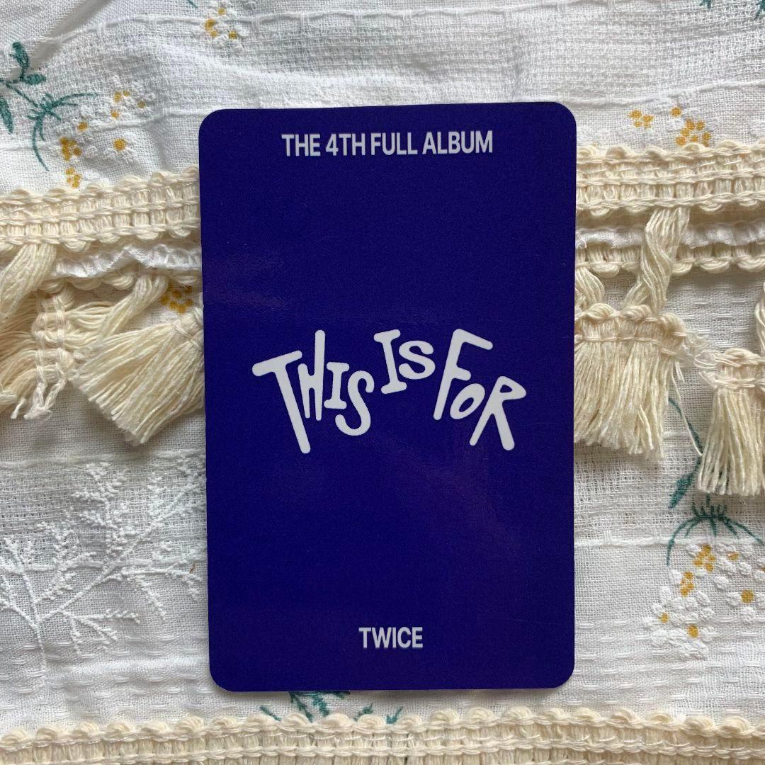 TWICE 7/13 サノク ジヒョ 限定 THIS IS FOR トレカ ジヒョ TWICE 7/13
