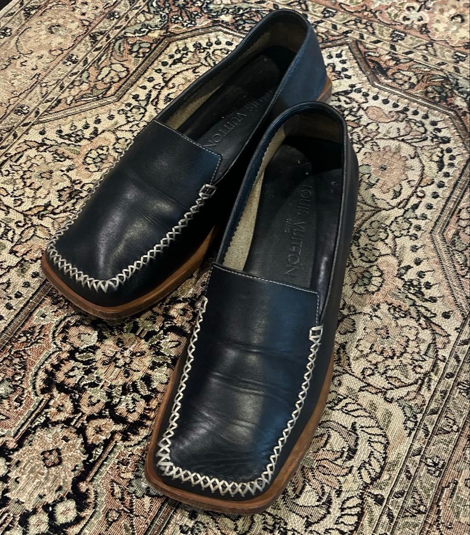 LOUIS VUITTON 25cmレザーローファー スクエアトゥ 楽天市場】スクエアトゥ（ブランドルイ・ヴィトン）（ローファー