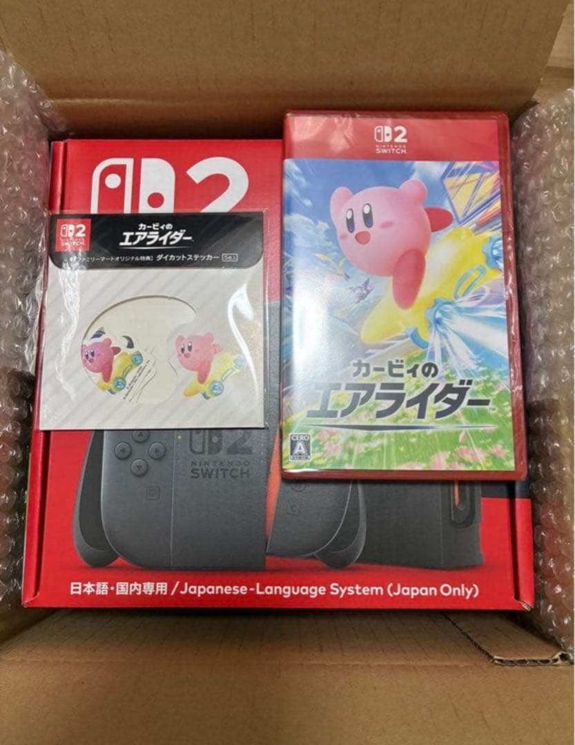 Switch2 本体(日本語·国内専用)＋カービィのエアライダー　未使用 任天堂（Nintendo） [Switch2専用]：任天堂 カービィのエアライダー