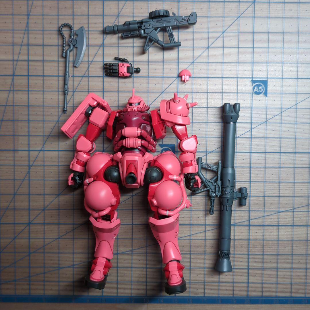 HG ザク3体セット GQuuuuuuX版 組立済 ガンプラ まとめ売り - メルカリ