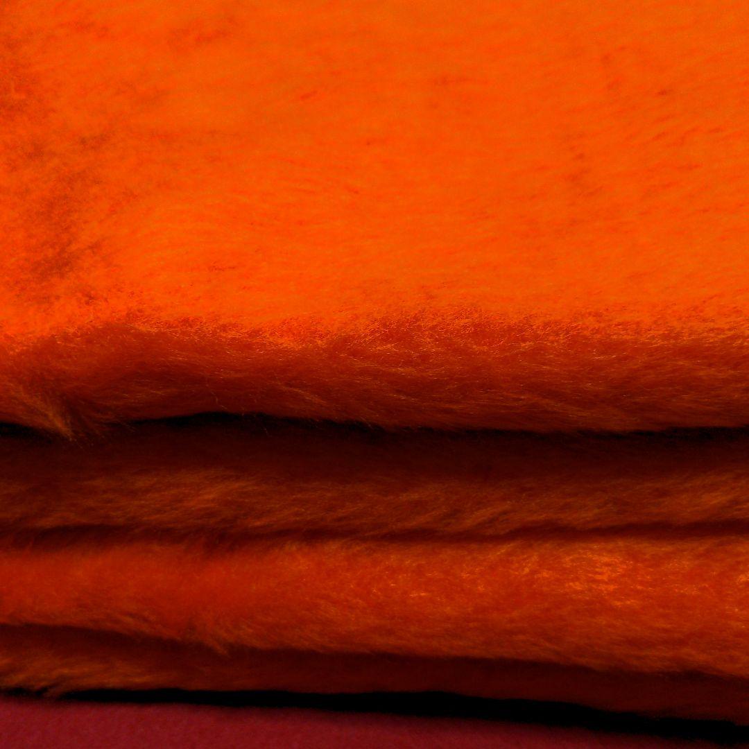 昭和レトロ ゼンシン毛布 全国寝具月の友の会 140×190 オレンジ 毛布