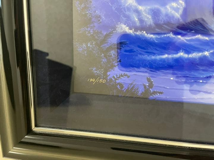 絵画】ラッセン•モーニングブルー - メルカリ