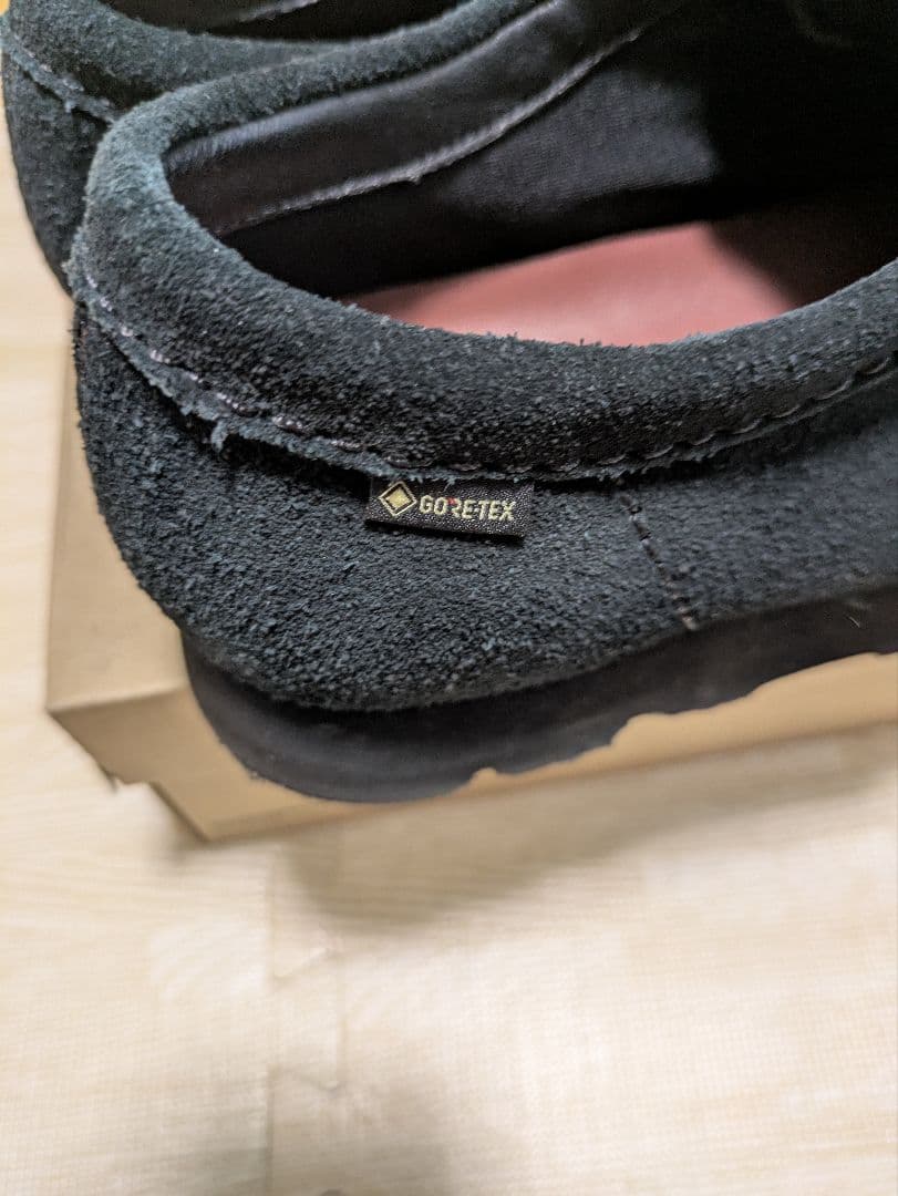 【美品】クラークス ワラビー ゴアテックス ブラック黒 UK7.5 25.5cm