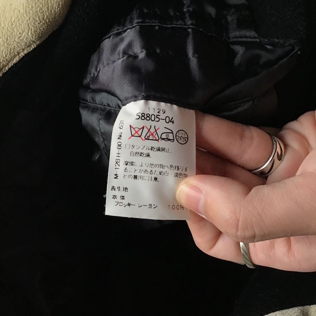 santafe サンタフェ スタジャン ブラック 黒 中わた 胸ロゴ 刺繍