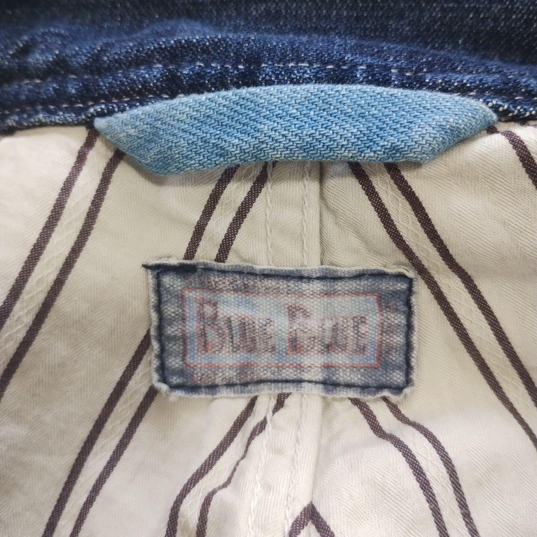 最終値下！BLUEBLUEブルーブルー藍染グラデーションデニムポンチョ