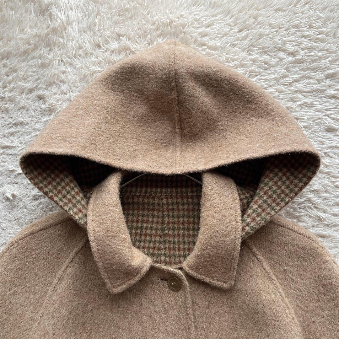 希少】バーバリー ダブルフェイス ウールコート リバーシブル ベージュ