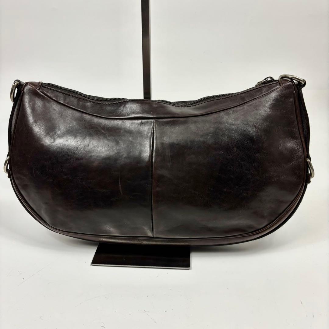 専用イヴサンローラン モンバサ ワンショルダーバッグ レザー 茶色 y2k