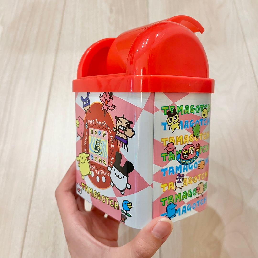 最低価格 美品 たまごっち 初代 1997 ゴミ箱 ティッシュケース 平成