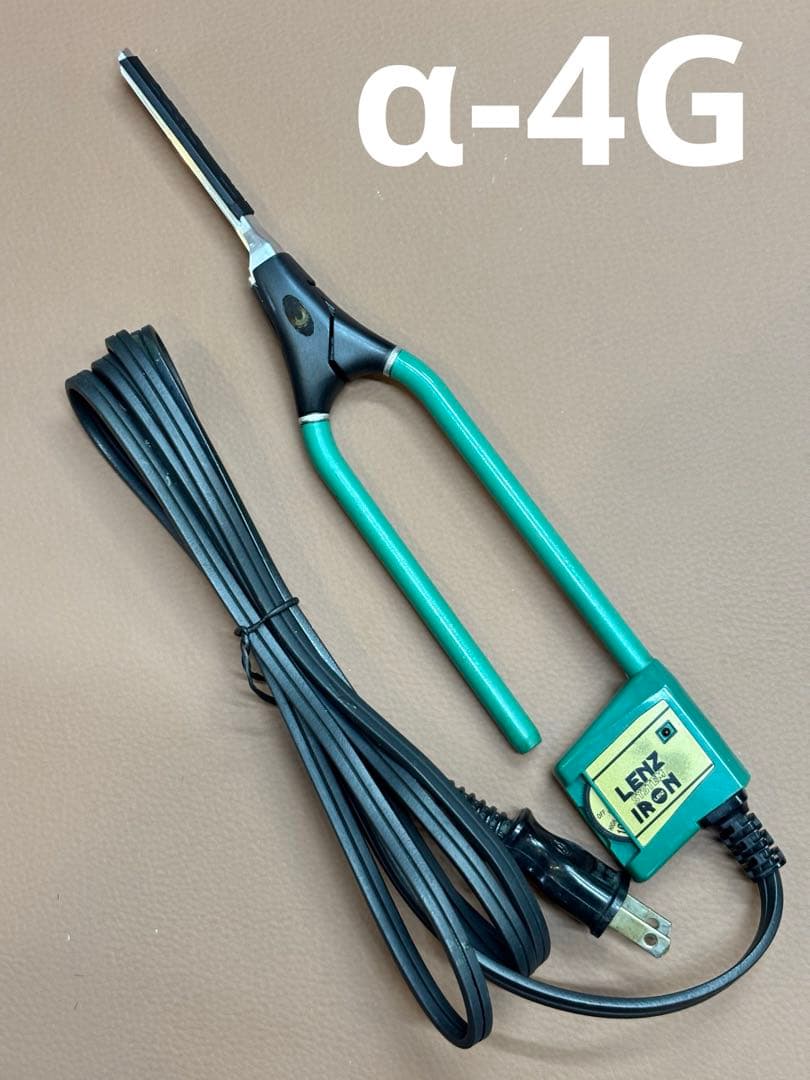LENZ α-4Gレンツアイロン 5角 4ミリ　理容アイロン　ラバー新品 レンツ デジタルアイロン 5角 ロッドラバー付き 4mm・6mm・8mm・10mm