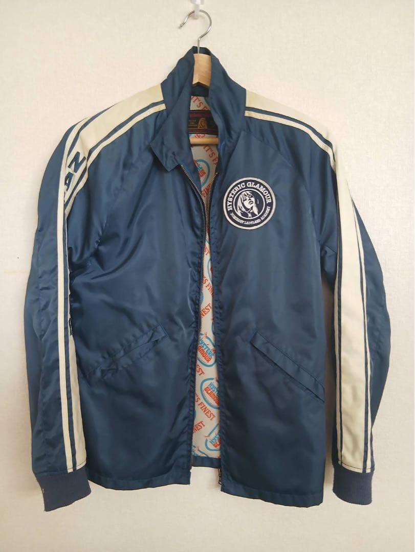 Hysteric Glamour ネイビーナイロンジャケット HYSTERIC GLAMOUR（ヒステリックグラマー） ジャケット SMALL ネイビー