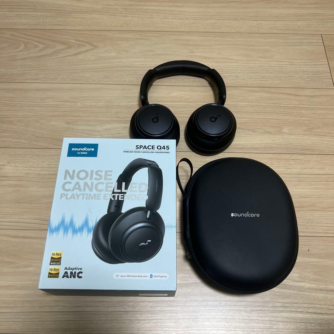 Soundcore Q45 ワイヤレスヘッドホン ノイズキャンセリング Amazon.co.jp: Anker Soundcore Space Q45（Bluetooth 5.3 ワイヤレス