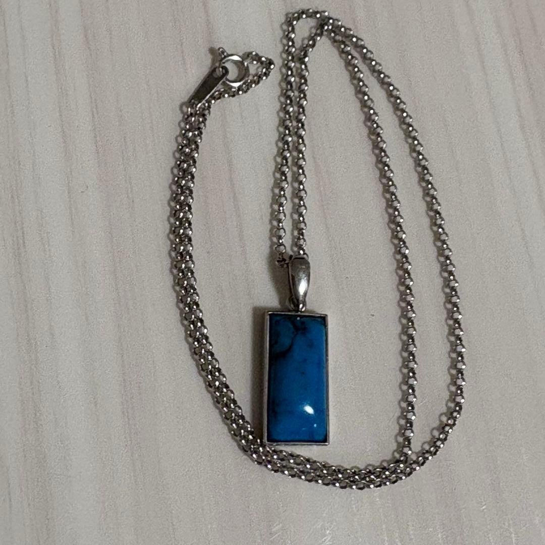 プラチナターコイズネックレス ララクリスティー LARA Christie ネックレス レディース 18金 プラチナ