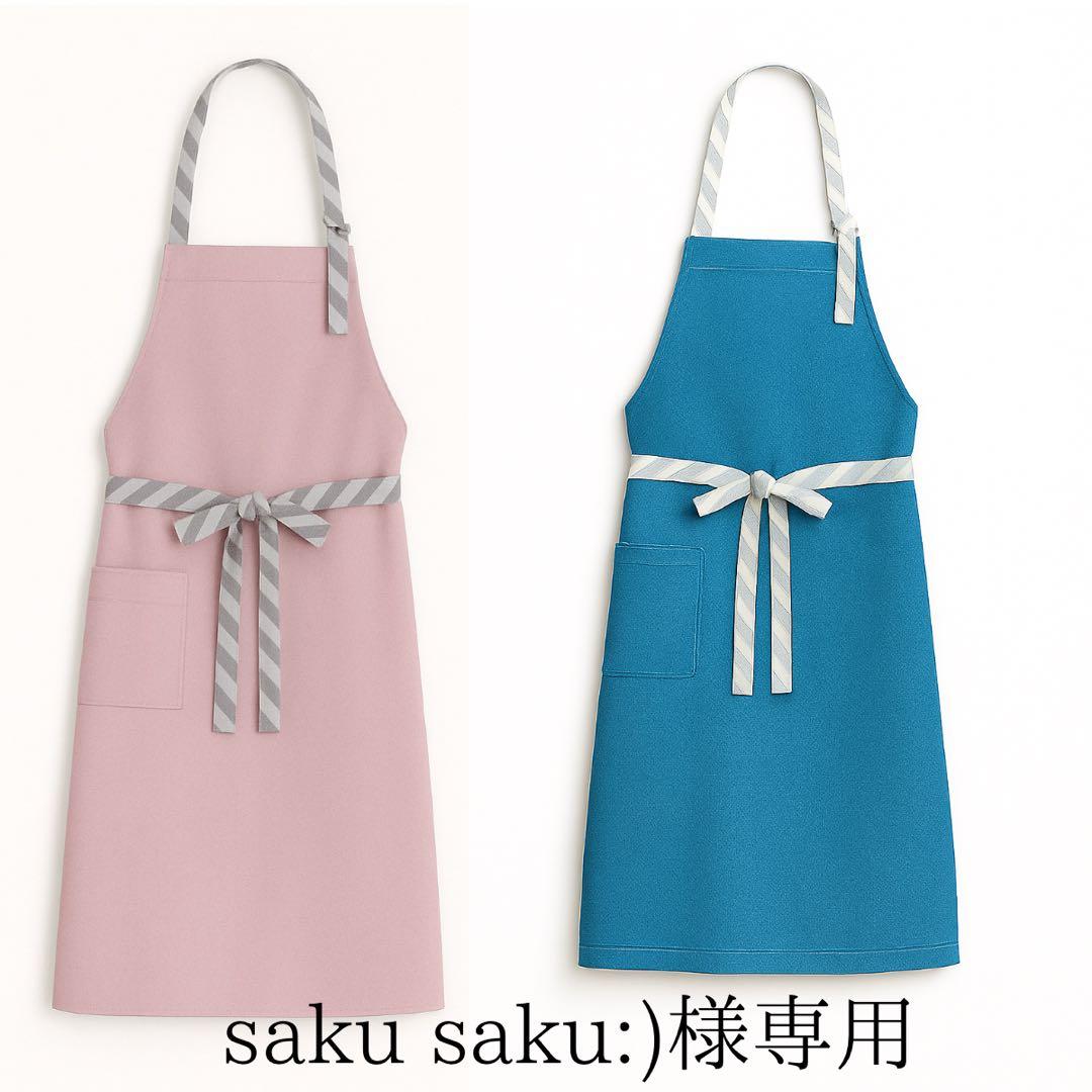 saku saku:)　リネンエプロンセット saku saku:) リネンエプロンセット saku saku:) リネンエプロンセット