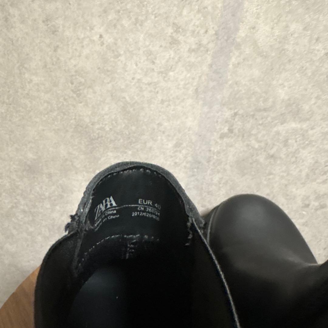 ZARA ザラ チャンキーチェルシーブーツ 40 25.8cm