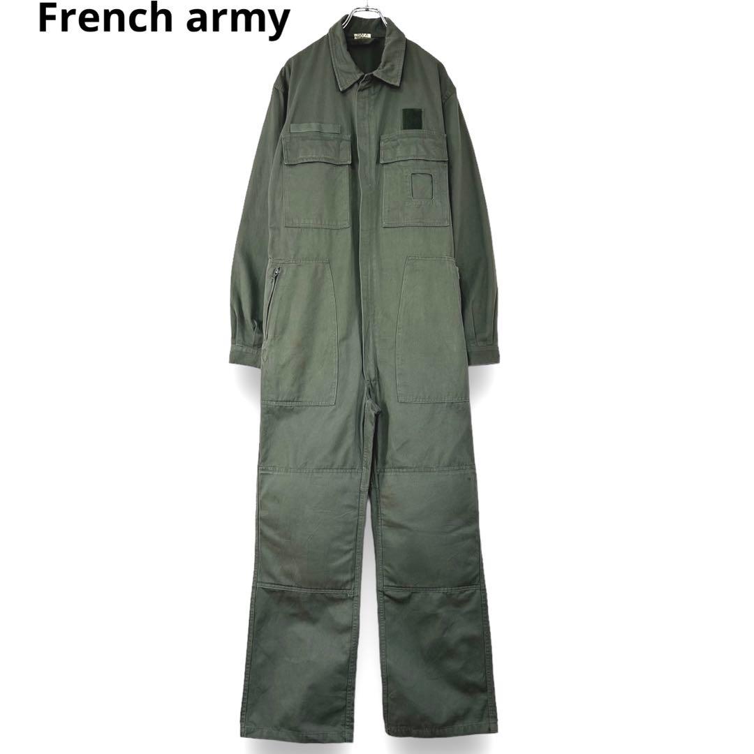 80s フランス軍 メカニック つなぎ ジャンプスーツ ミリタリー S143