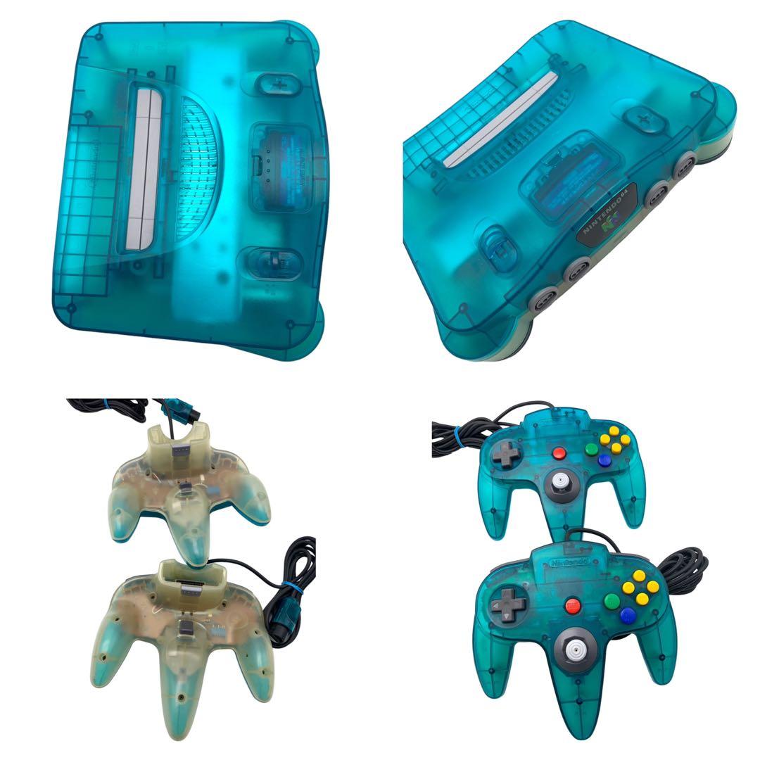NINTENDO 64本体クリアブルー 任天堂 64ソフト - メルカリ