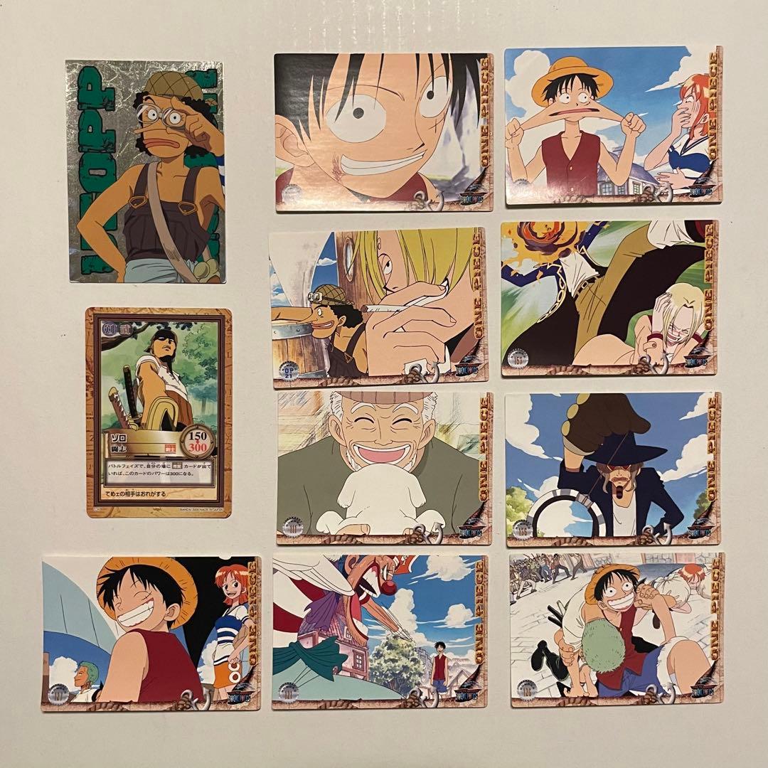 ワンピースカード＆ステッカー ONE PIECE アマダ 11枚セット - メルカリ