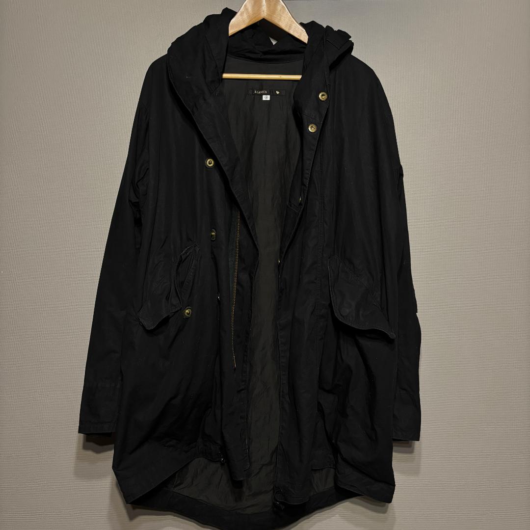 KLASICA クラシカ　BIGフードパーカーブルゾン ハーフモッズコート KLASICA (クラシカ) WATERFALL / モッズパーカー