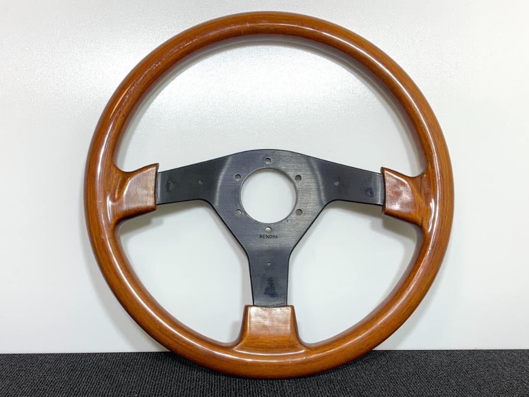 希少 レノマ ウッドステアリング 35.5パイ 当時物 ミケロッティ