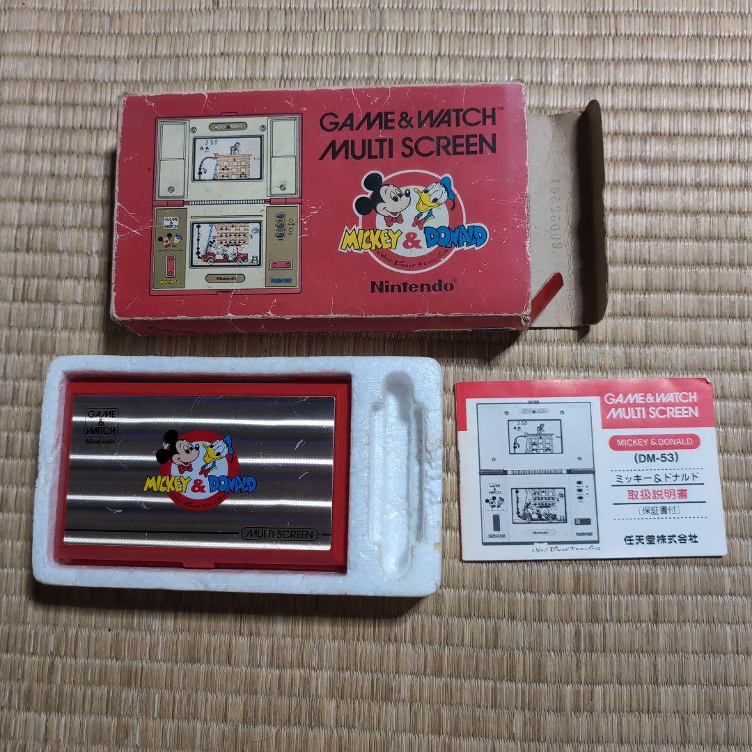 ゲームウォッチ　ミッキー＆ドナルド レトロ 液晶ゲーム】任天堂 ゲームウォッチ ミッキー＆ドナルド