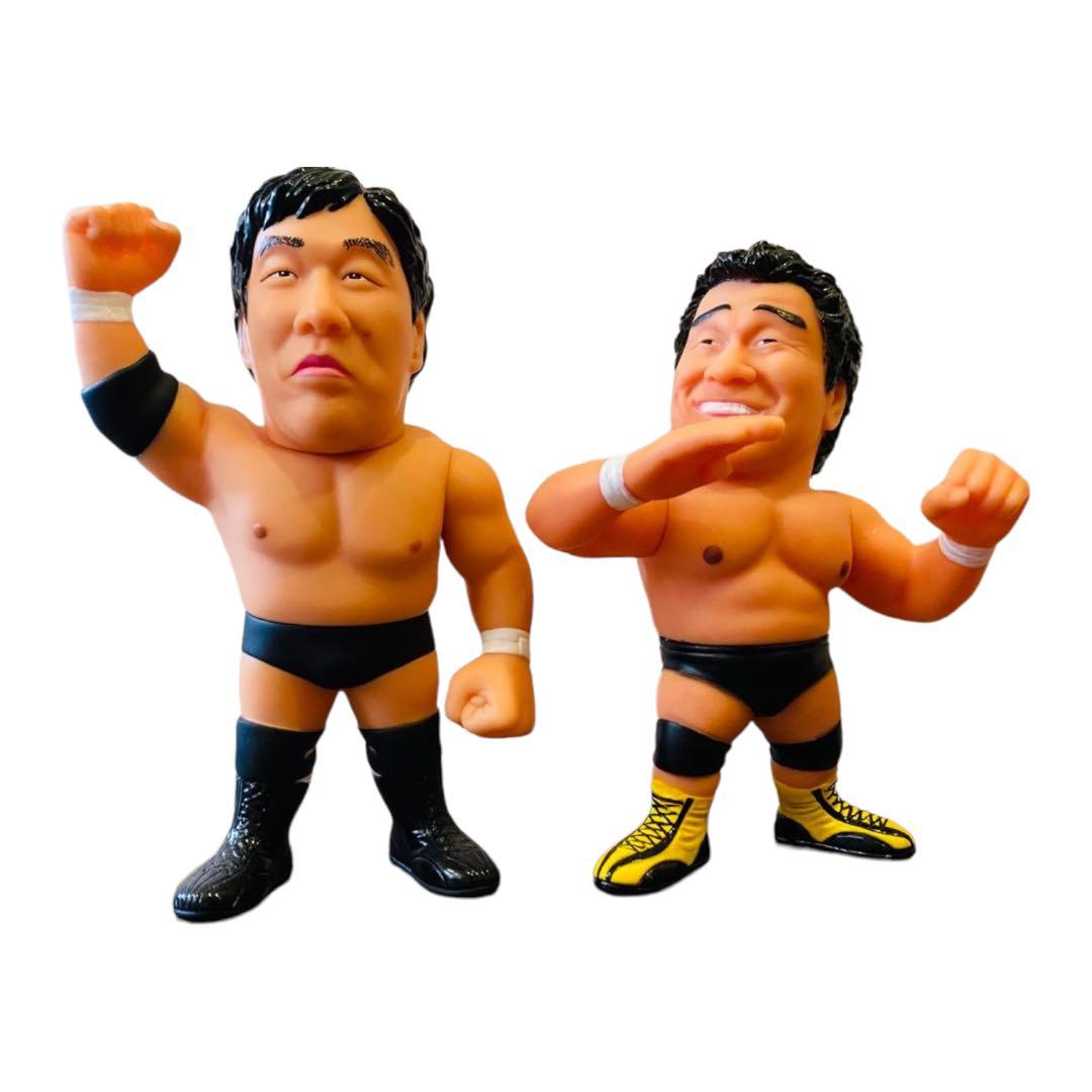 16dソフビコレクション ジャンボ鶴田 ＋天龍源一郎プロレスフィギュア2