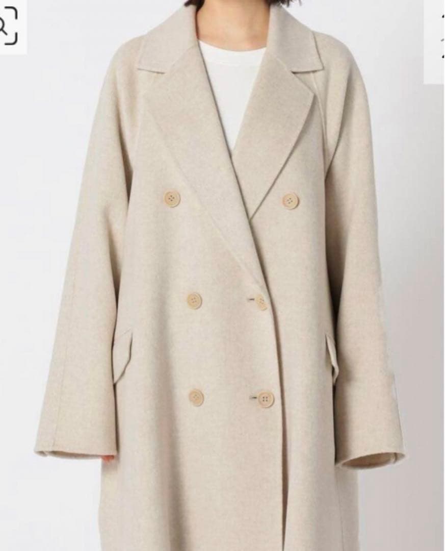 Plage ハミルトンダブルミディコート ベージュ 36 タグ付 - メルカリ