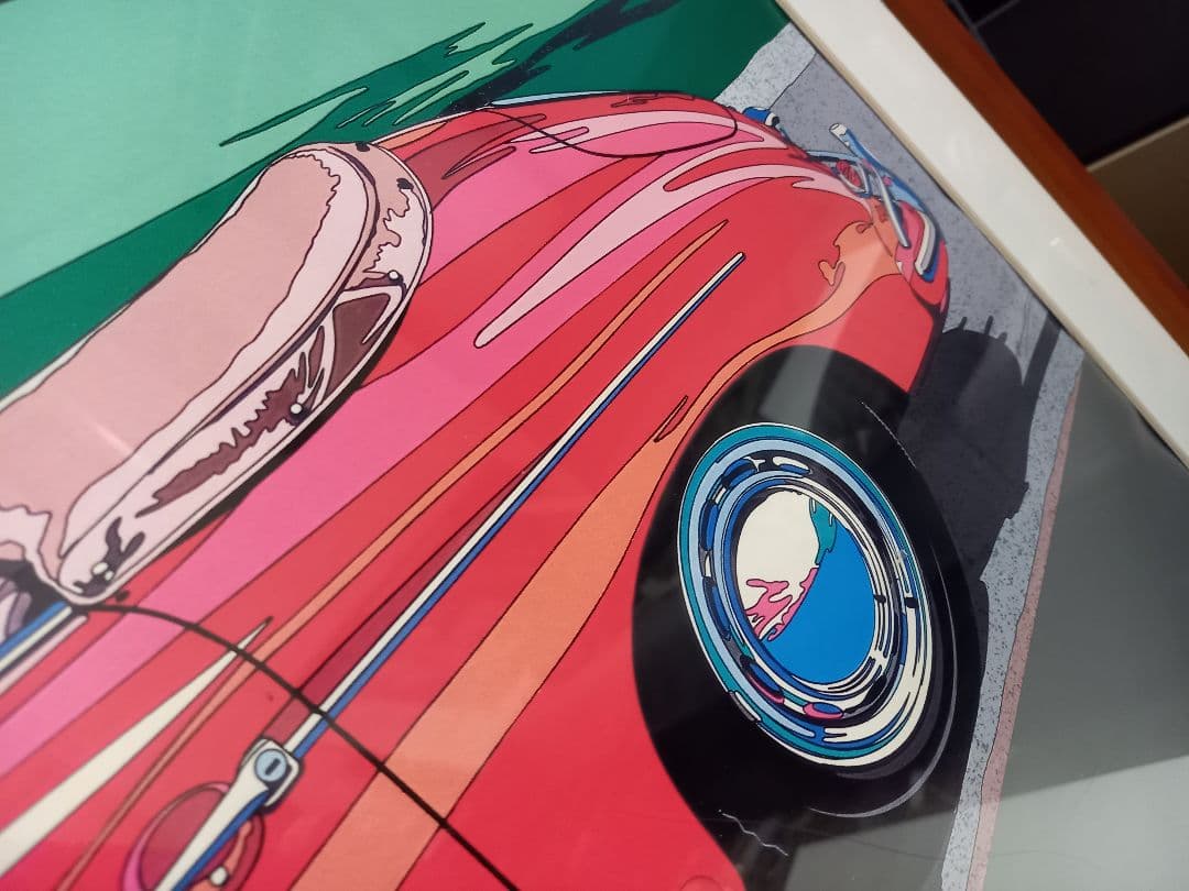 yz ab 様売約済 1980's 鈴木英人 ポルシェ 356 公式ポスター - メルカリ