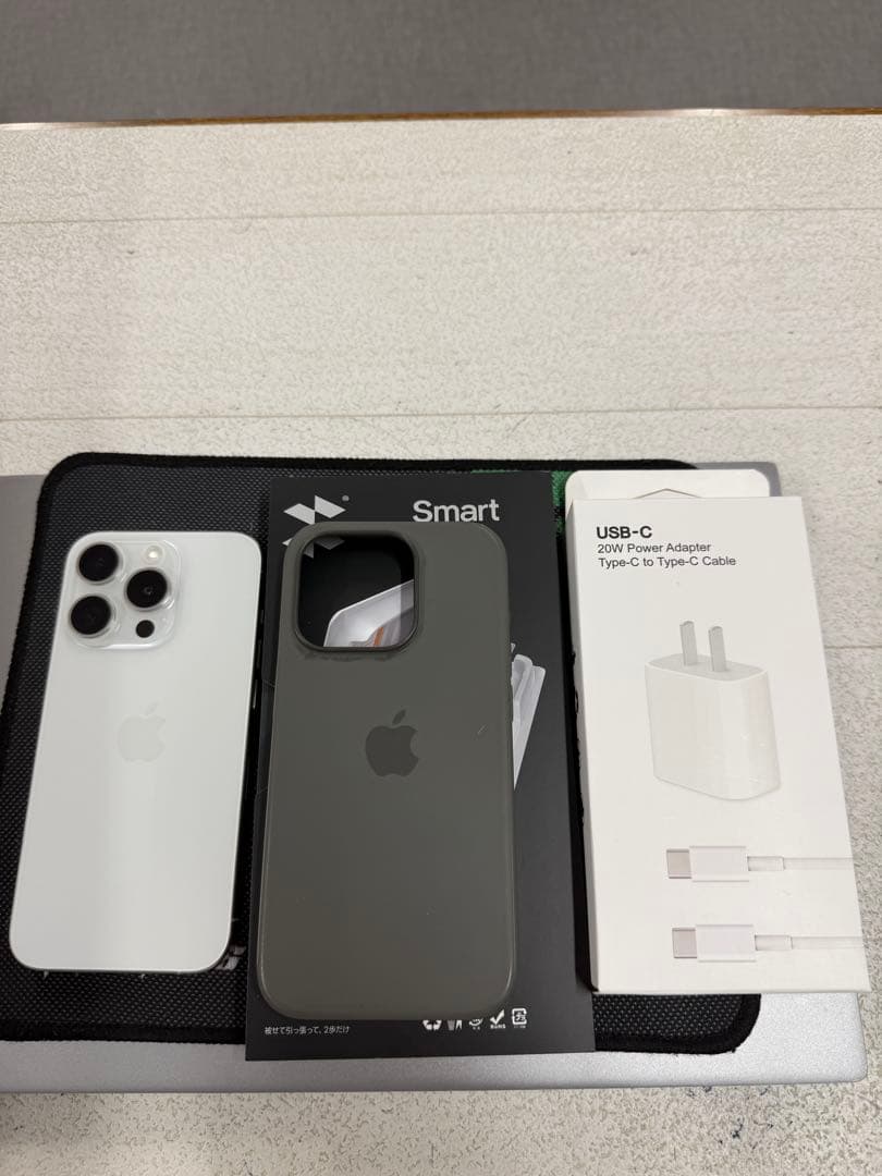 Iphone 15 pro 256gb sim フリー　バッテリー86％ ムスビー｜【バッテリー86%】iPhone 15Pro 256GB ナチュラルチタニウム