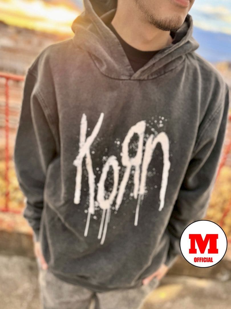 新品未使用 KORN / Still A Freak プルオーバーパーカー M KORN / Still A Freak プルオーバーパーカー CHARCOAL GREY