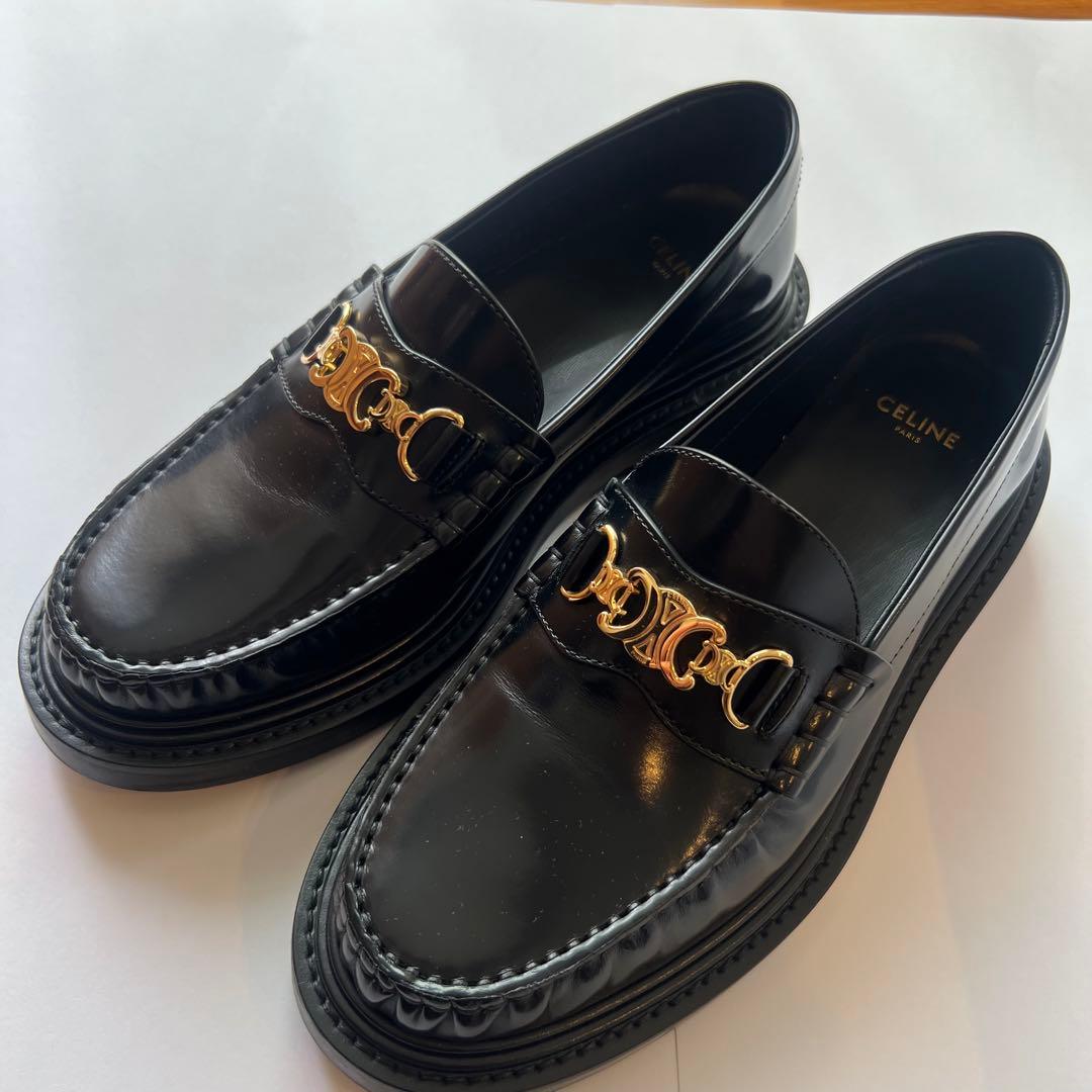 【美品】CELINE/セリーヌ　ユニヴェルシテ トリオンフ チェーンローファー CELINE - セリーヌ CELINE ユニヴェルシテ トリオンフ チェーン